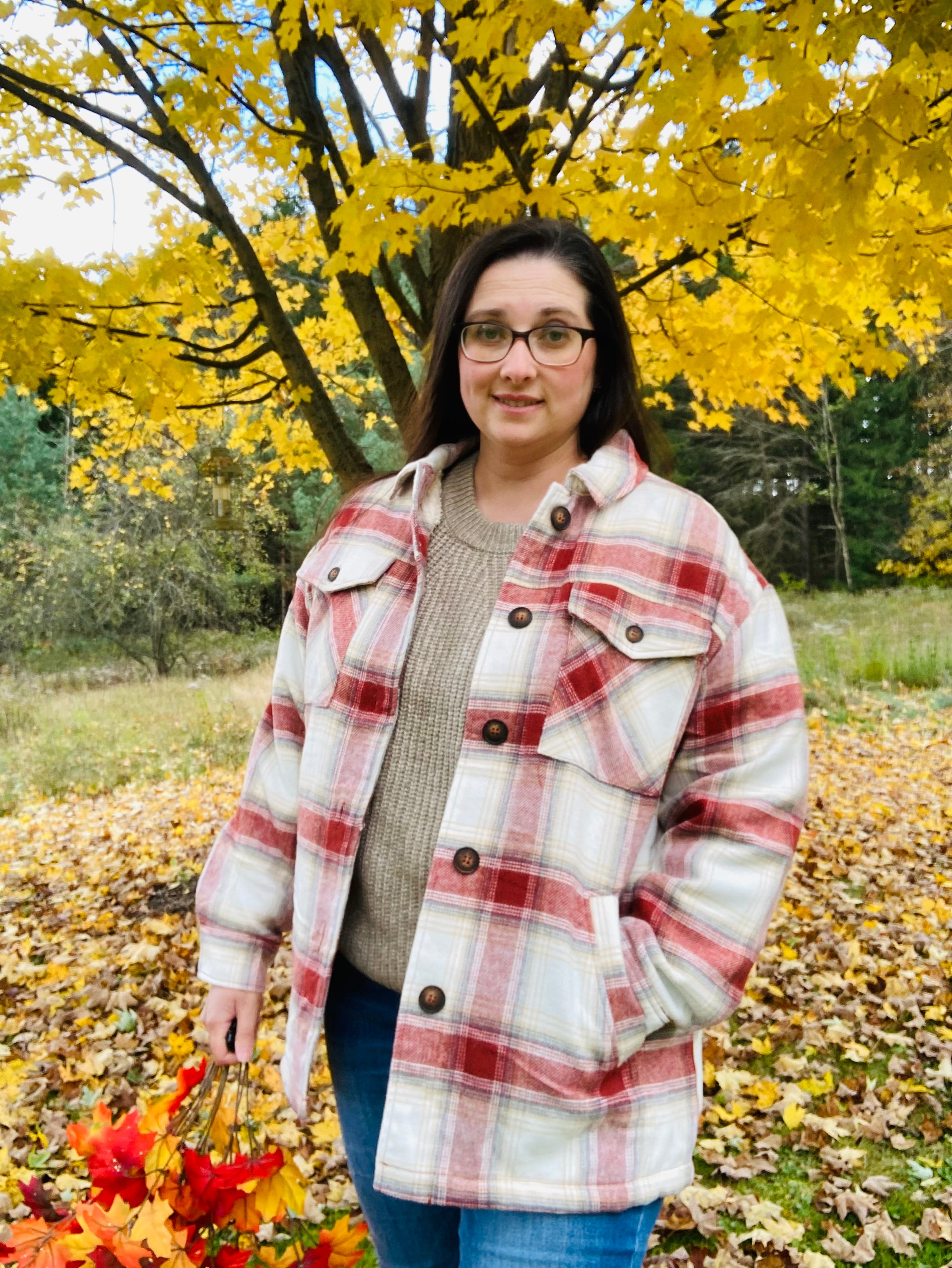 Button Up, Plaid Jacket