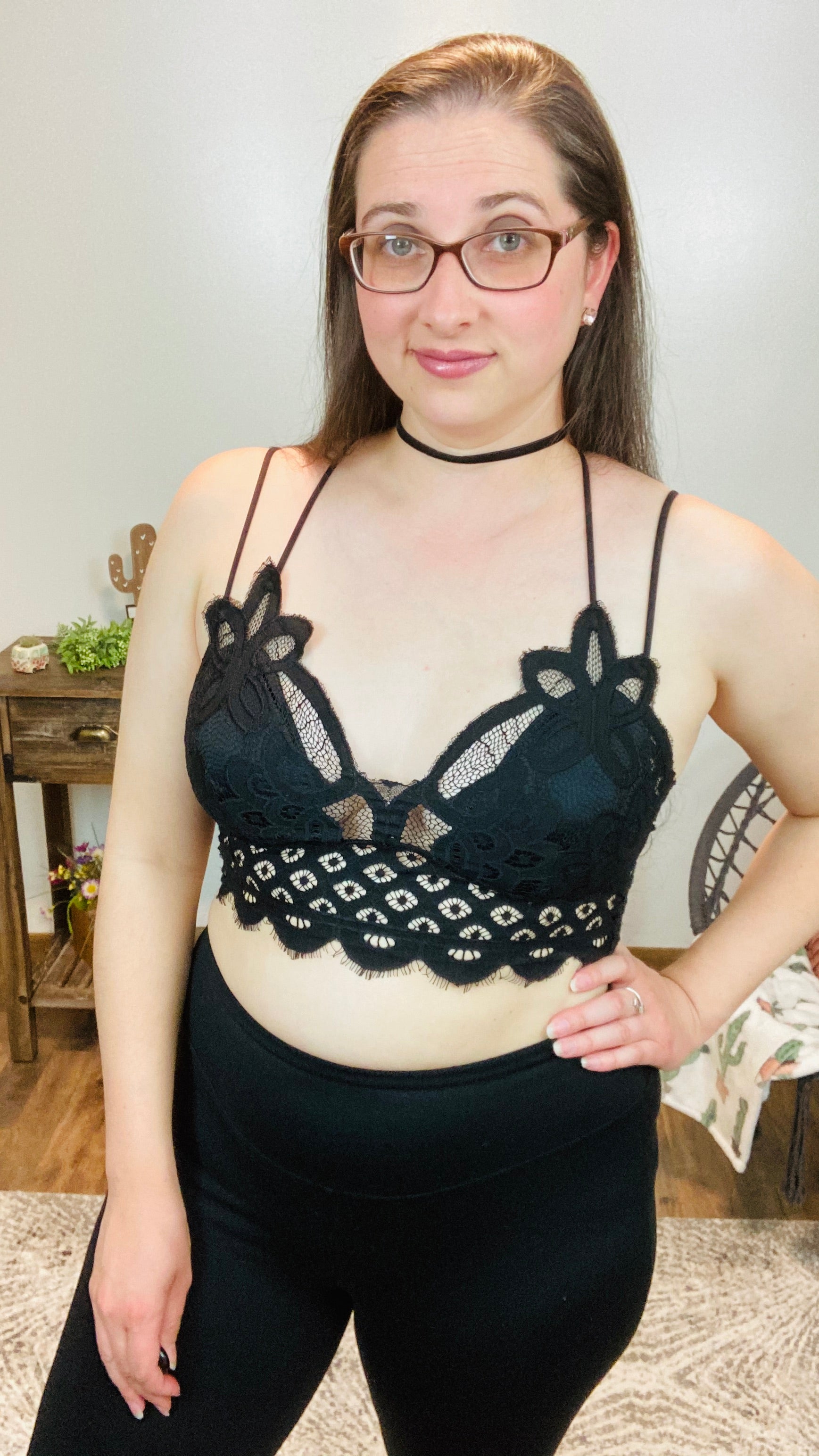 Black - Lace Bralette