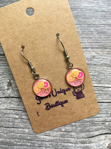 Citrus Pink Earrings