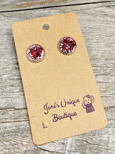 Valentine Confetti Studs