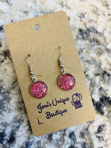 Pink Sparkle Earrings