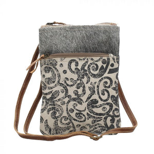 Leaf Pattern Cross Body Bag