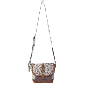 Leaf Print Crossbody Bag