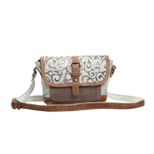 Leaf Print Crossbody Bag