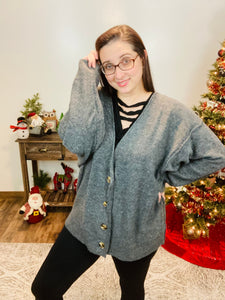 Casual Friday Cardigan - Charcoal