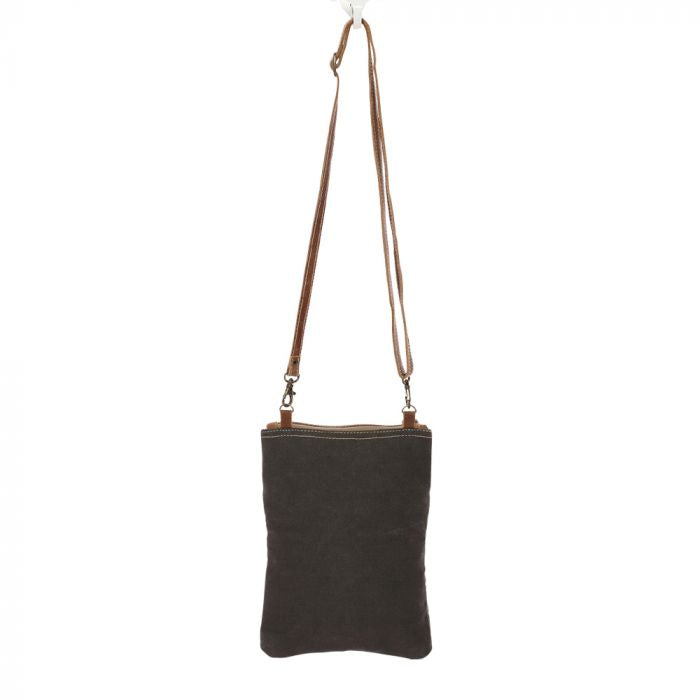 Leaf Pattern Cross Body Bag