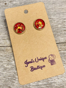 Red and Gold Studs